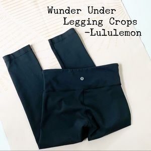 Wunder Under Crops in Black - Lululemon